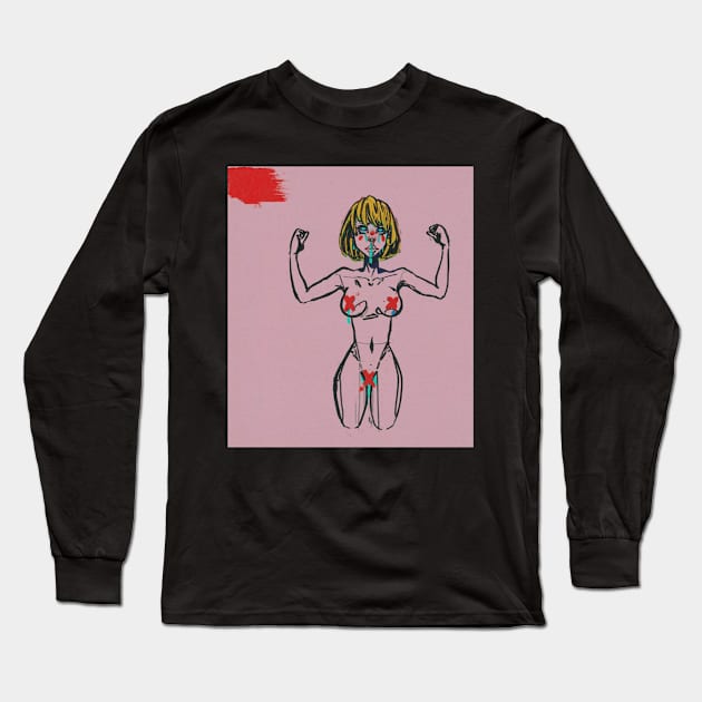 Pink Stompin Long Sleeve T-Shirt by GinkgoForestSpirit